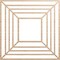Ekena Millwork Raven Wood Fretwork Pierced Ceiling Medallion, Alder, 38"OD x 14"ID x 3/8"T CMWP38X38X0375RAAL - alternate 1